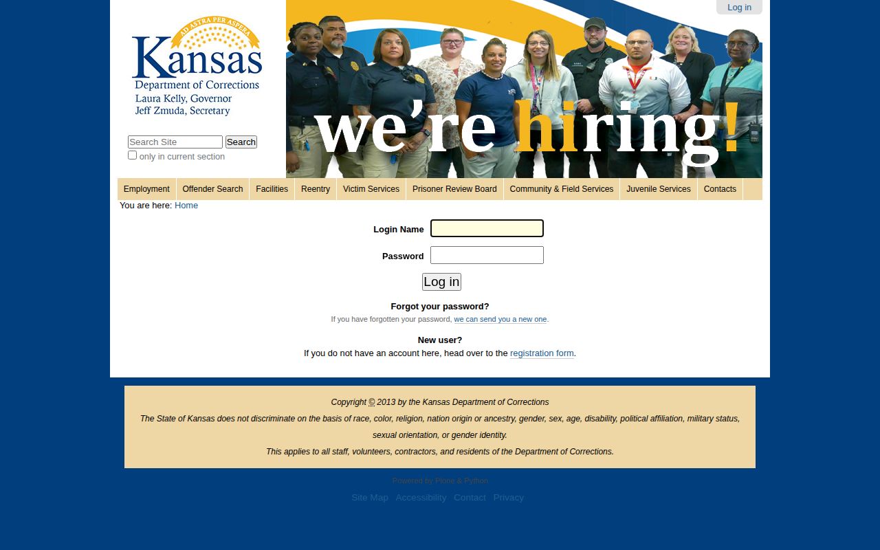 KDOC Lansing Parole Office listing serving Leavenworth County